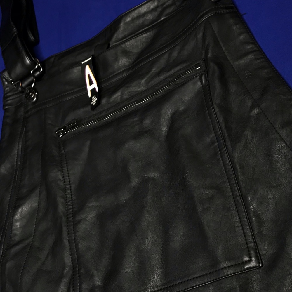 TOPMAN LEATHER OVERALLS - Picture 3 of 4